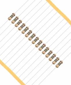10 Ohm Carbon Film Resistor 0.25 Watt Tolerance 5% - Pack of 50 pcs