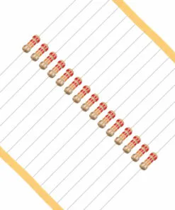 22K Ohm Carbon Film Resistor 0.25 Watt Tolerance 5% - Pack of 50 pcs