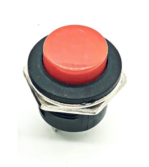 Red R13-507 16mm No Lock Push, Button Momentary Switch 3A, 250V