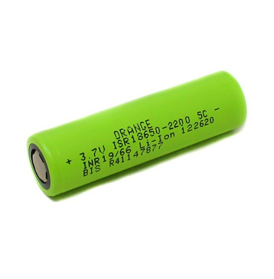 Orange A Grade ISR 18650 3.7V 2200mAh