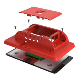 Raspberry Pi 4 Model B Touchscreen 7 inch Display Case -ABS 1