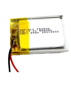 WLY752530 3.7V 500mAh 1S LiPo Battery 